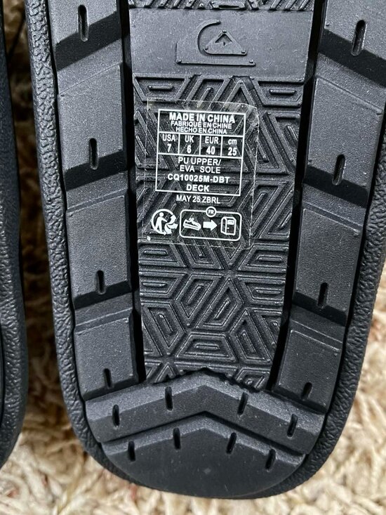 Quiksilver Embark Deck Slide Sandals Shoes Navy, Men’s Size 7 (New) main image 6